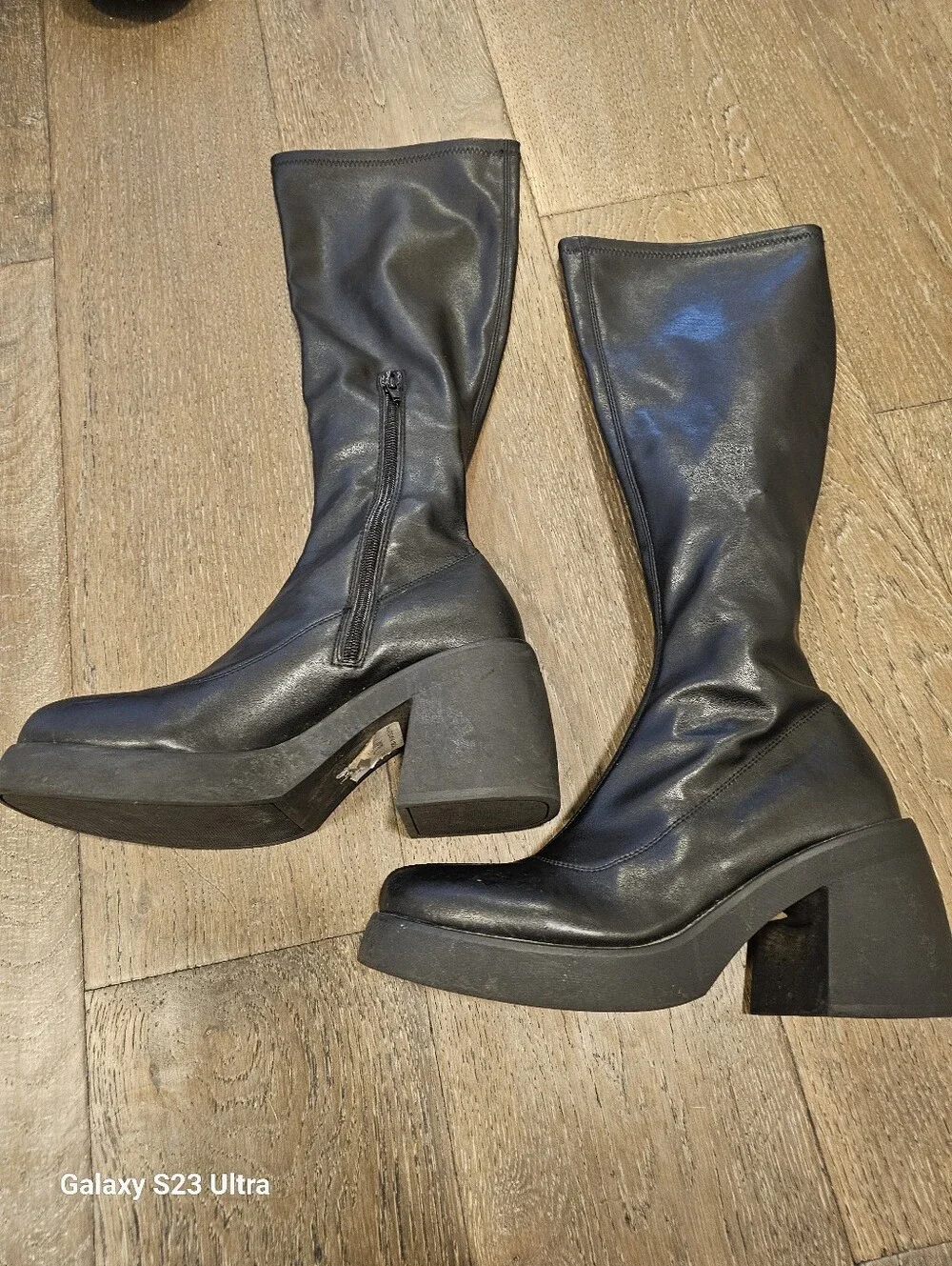 Steve Madden Berkleigh Black Boots Black sz8